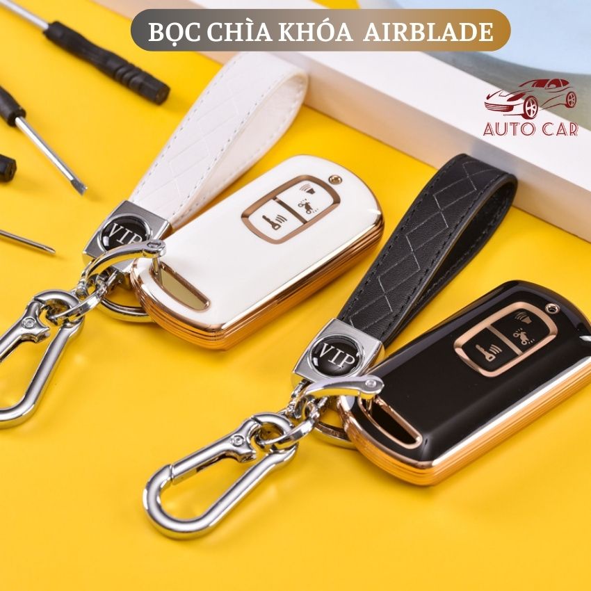 Bọc Khóa Smartkey Air blade SH Lead Vision Chất Liệu Nhựa Dẻo TPU Đàn Hồi Tặng Móc Khóa Hợp Kim
