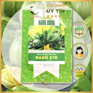 Hạt Giống Bí Ngòi Tròn Rado 678 Sai Trái 1gr