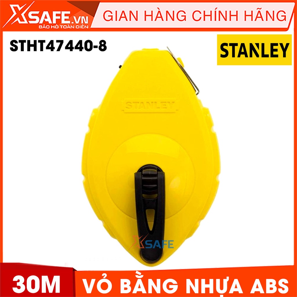 Thước đánh dấu vạch mực STANLEY vỏ nhựa ABS Dụng cụ đánh dấu Stanley có đầu móc làm bằng thép không gỉ, thiết kể nhỏ gọn