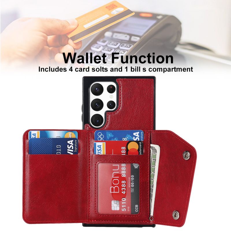 Ốp Điện Thoại Da Kiểu Ví Lật Có Dây Đeo Cho Samsung Note 20 Ultra Note 20 Note10 Note10 Plus Note9 8