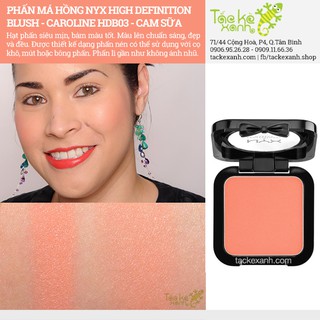 Phấn má hồng lì NYX HD Blush - HDB03 Coraline - Cam Sữa
