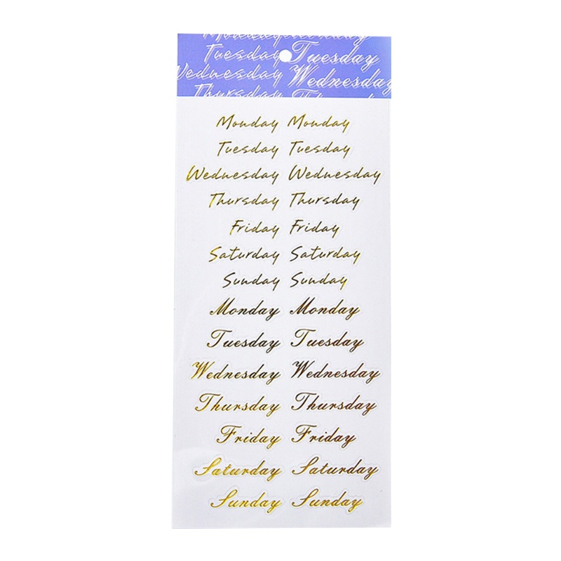 Set 30 Nhãn Dán Trang Trí Nhật Ký / Sổ Tay DIY Hình Chữ Cái Alphabet Màu Đồng