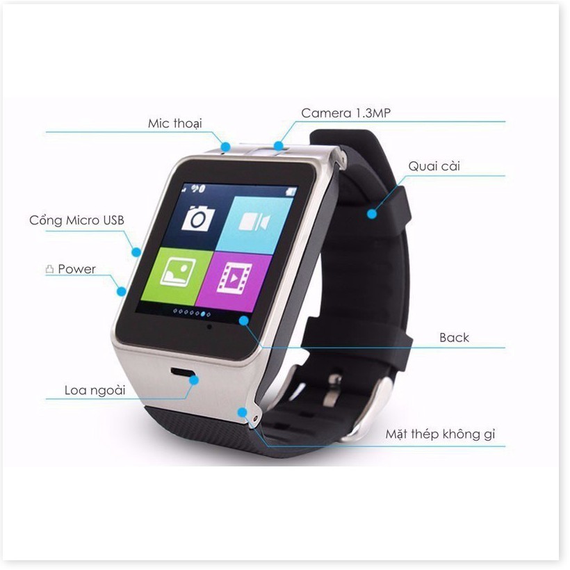 Đồng Hồ Cảm Ứng SmartWatch DZ09 Đa Năng