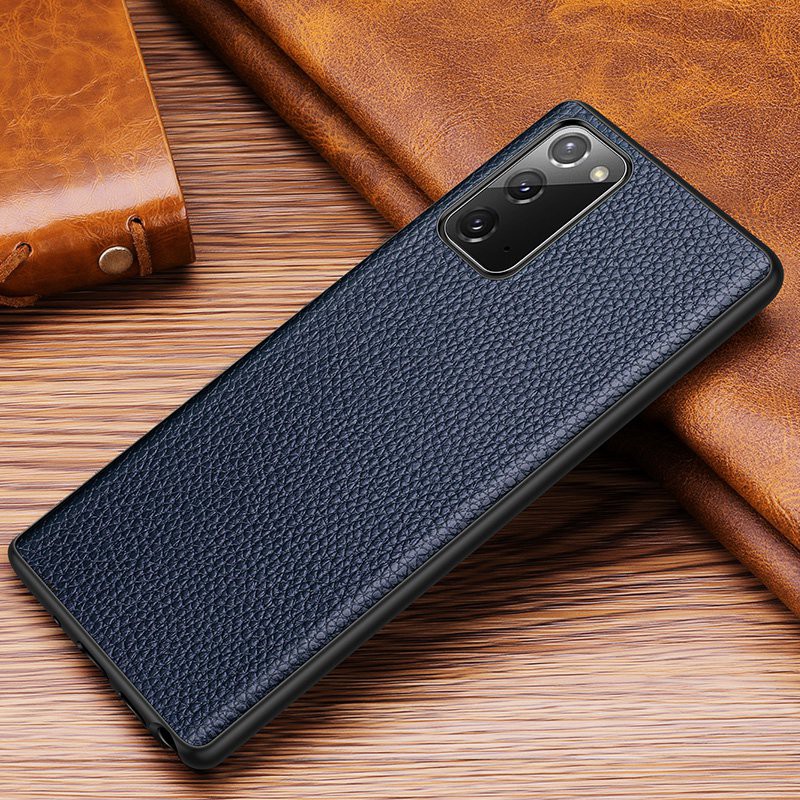 Ốp điện thoại da bò thật chất lượng cao cho Samsung Galaxy Note 20 / Note20 Ultra