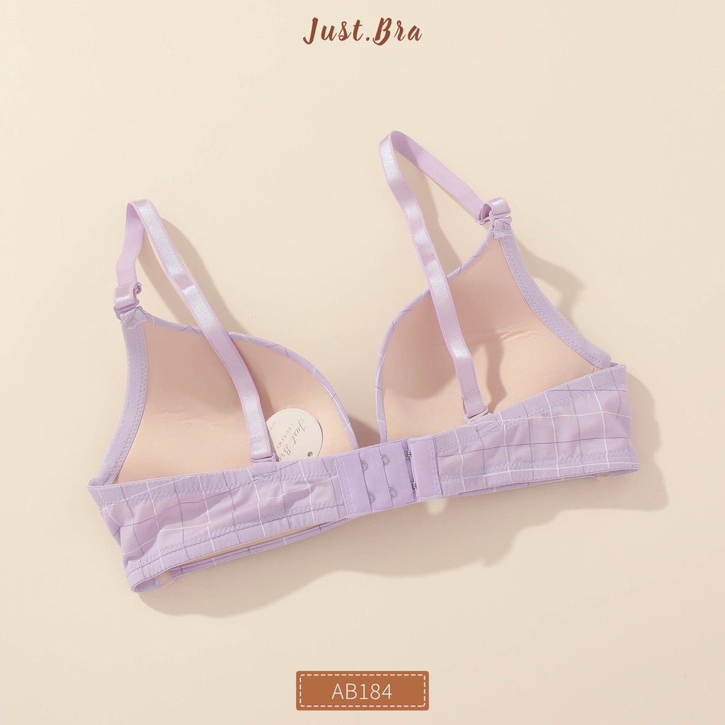 [Mã WABRJB031 giảm 10% đơn 99k] Áo ngực Just Bra họa tiết kẻ caro đặc biệt, mút vừa êm ái AB184 | BigBuy360 - bigbuy360.vn