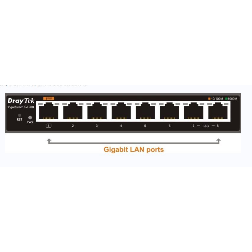 Bộ chia mạng 8 PORT DrayTek VigorSwitch G1080