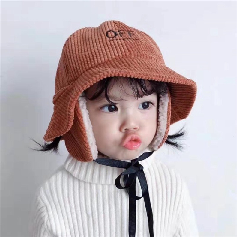 Mũ Cho Bé🍀FREESHIP🍀Mũ Giữ Ấm Che Tai Cho Bé Chữ OFF Mẫu Mới