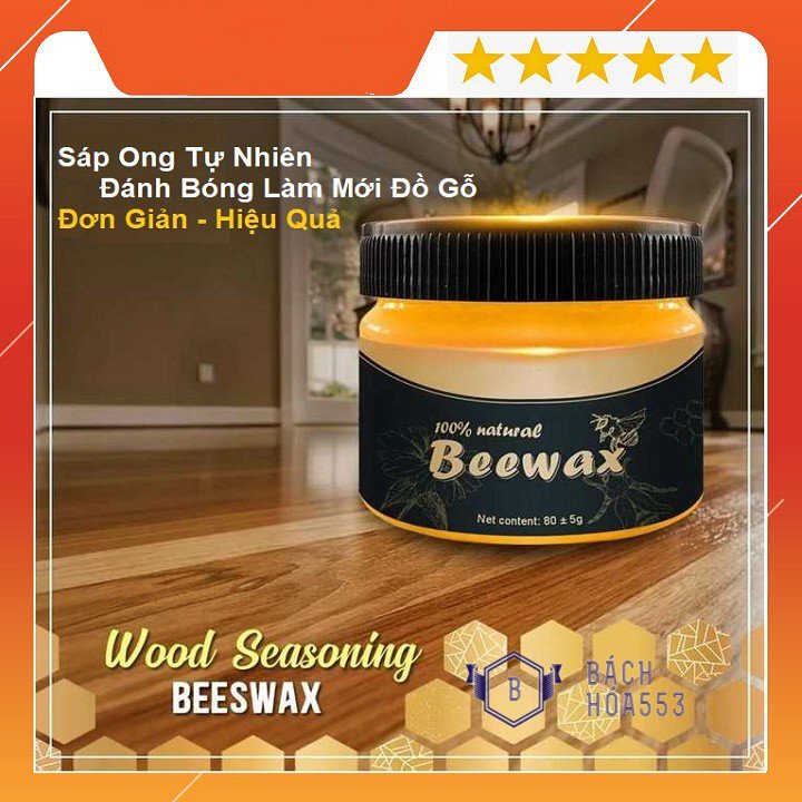 Sáp đánh bóng đồ gỗ Beewax 80g