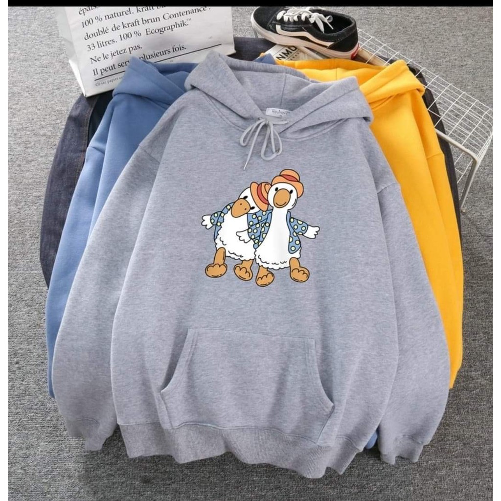 Áo hoodie đôi vịt đội mũ DTR1120