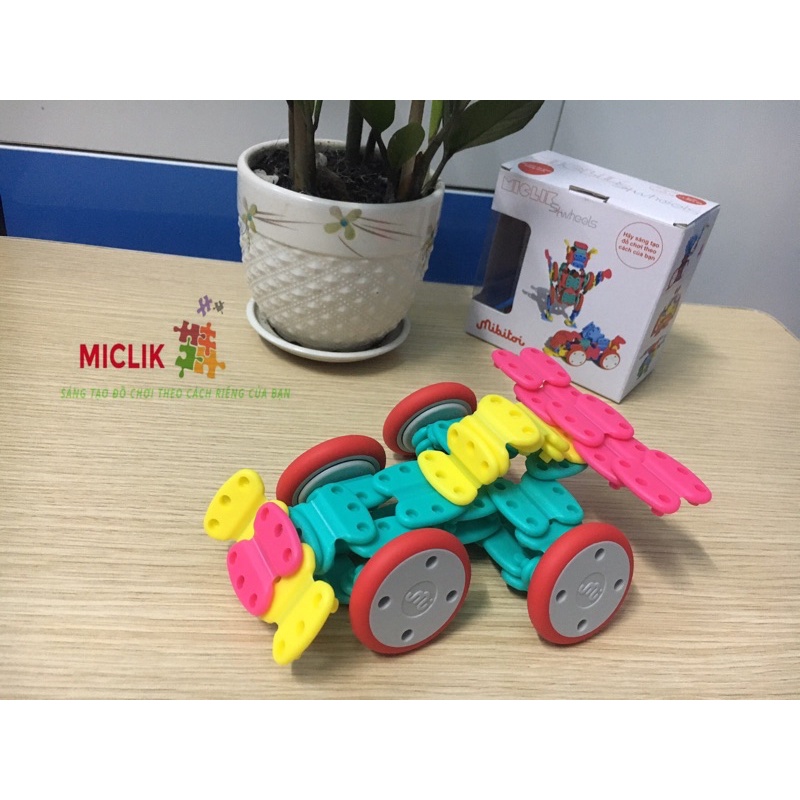 Đồ Chơi Lắp Ghép Thông Minh Miclik S + wheels Cho Bé