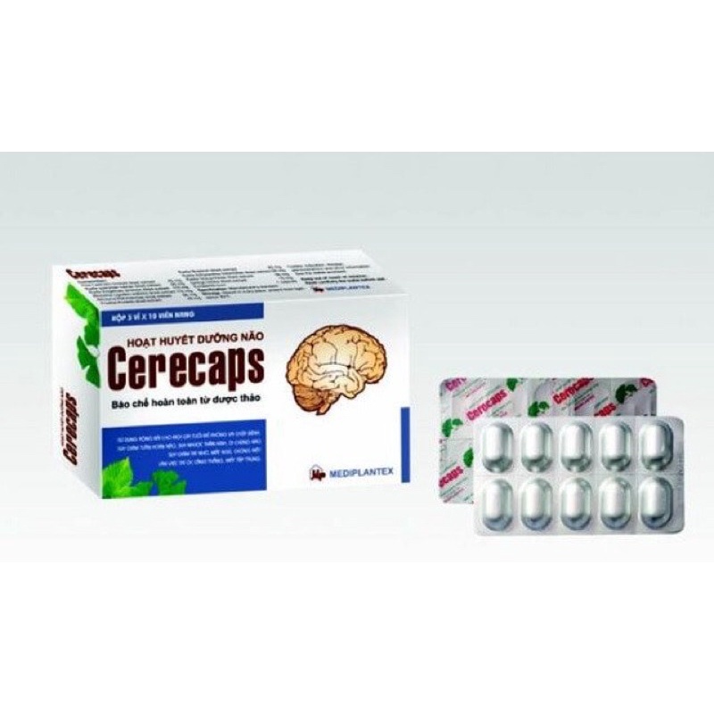Cerecaps - Hoạt huyết dưỡng não - Bào chế từ thảo dược