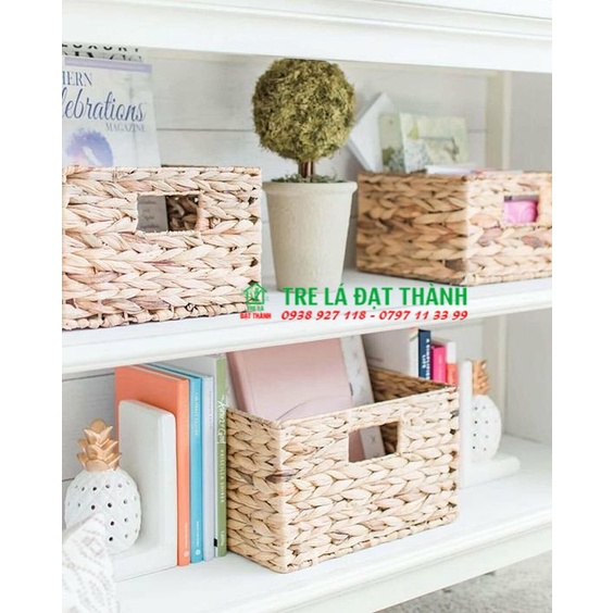 Khay lục bình không nắp đa năng để đồ đựng quần áo nội thất phòng ngủ và làm việc