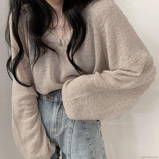 Áo len mỏng form rộng