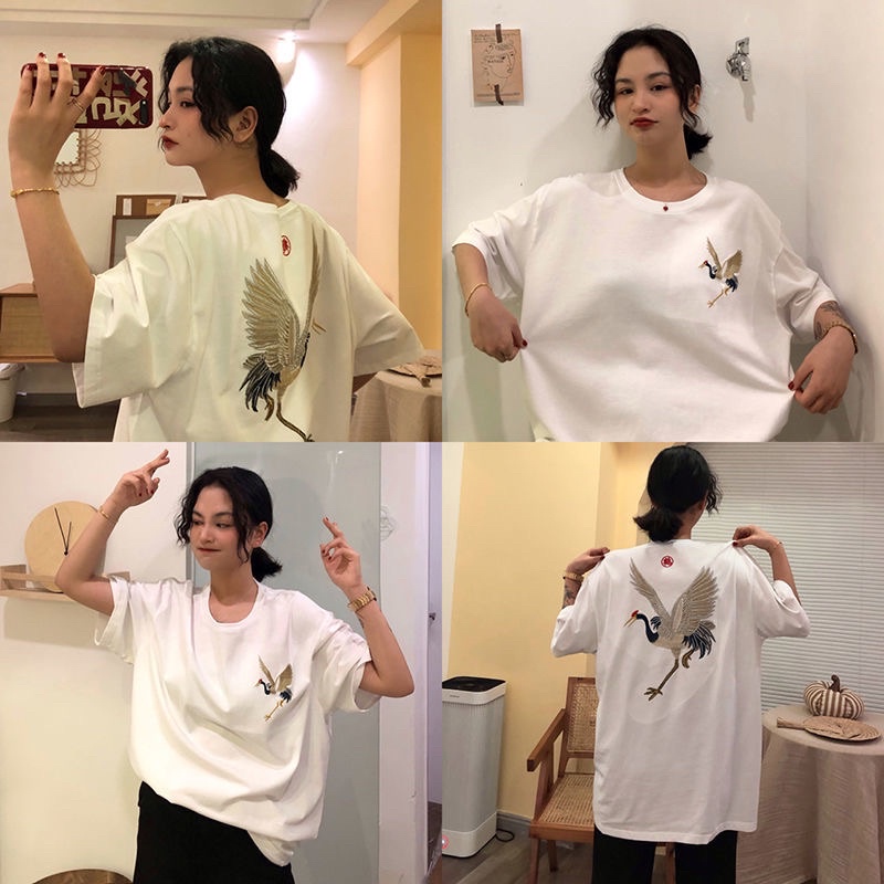 Áo Thun Tay Lỡ 100% Cotton Nam Nữ Unisex