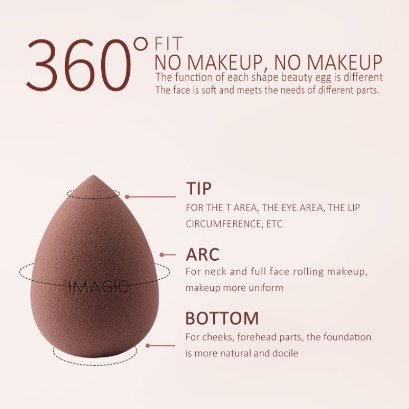 Mút Trang Điểm Hình Quả Trứng Chất Liệu Microfiber