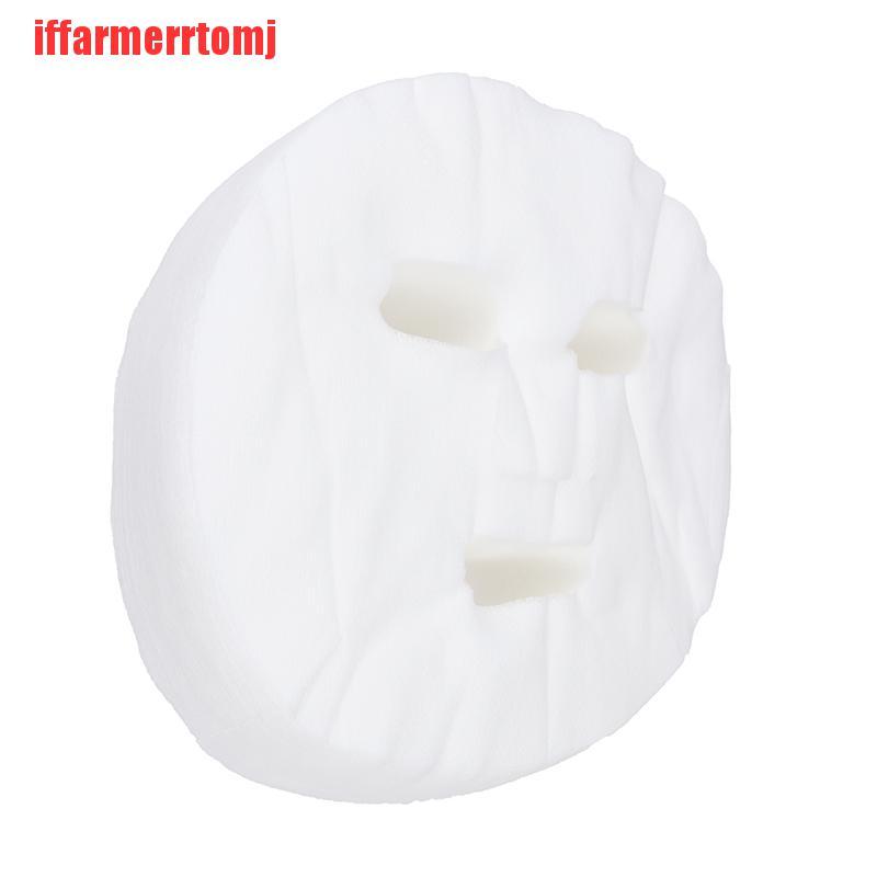 {iffarmerrtomj}100pcs Face Mask Paper Nature Non-Woven Fabric DIY Facial Masque Sheet OLZ