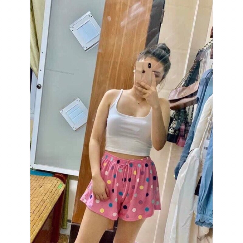 Quần đùi nữ mặc nhà chất thun lạnh co giãn | Quần bơi nữ | BigBuy360 - bigbuy360.vn