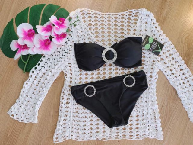 Bikini đính đá cạp thấp