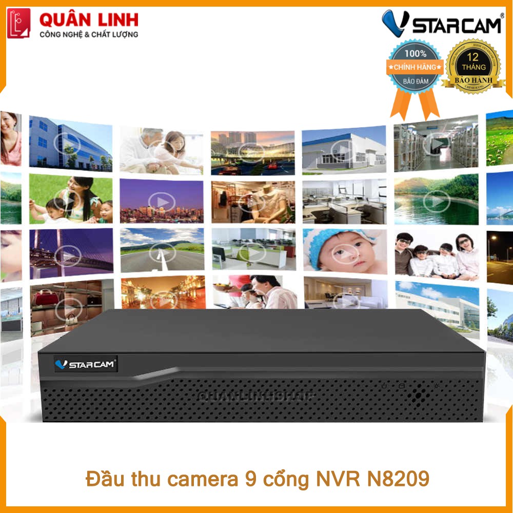 Đầu ghi hình camera IP 9 kênh Vstarcam N8209