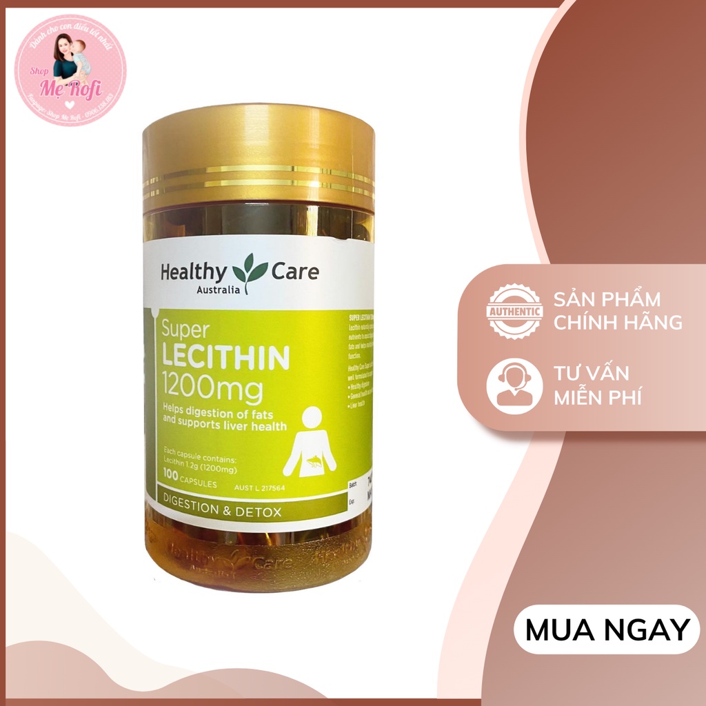 Mầm đậu nành đẹp da, cân bằng nội tiết tố Healthy Care Super Lecithin - Mẹ Rofi