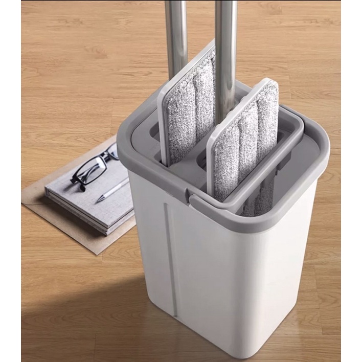 Bộ cây lau nhà 2 ngăn tự vắt thông minh Parroti Pro PR01 - PRO MAX xoay 360 độ