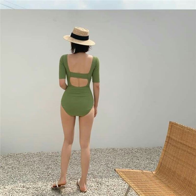Bikini một mảnh nữ_ Bộ bơi nữ che khuyết điểm full size M L XL