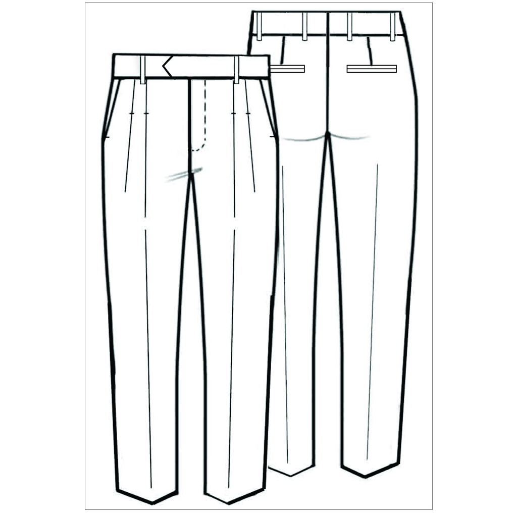 RẬP GIẤY - QUẦN TÂY NAM 2 PLY -  lưng cao, size lớn - KHỔ A0