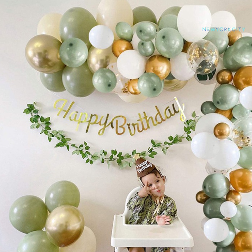 Set 152 Bóng Bay Bằng Latex Co Giãn Nhiều Kích Cỡ Dùng Trang Trí Tiệc Sinh Nhật