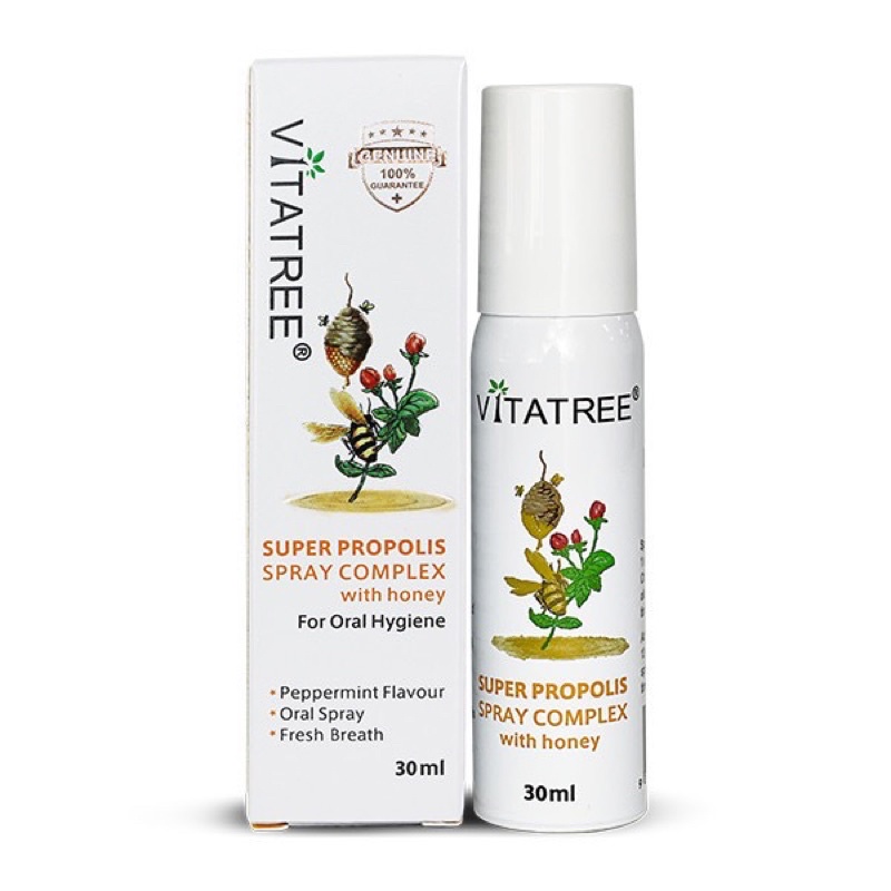 Xịt keo ong Vitatree nội địa Úc 30ml.