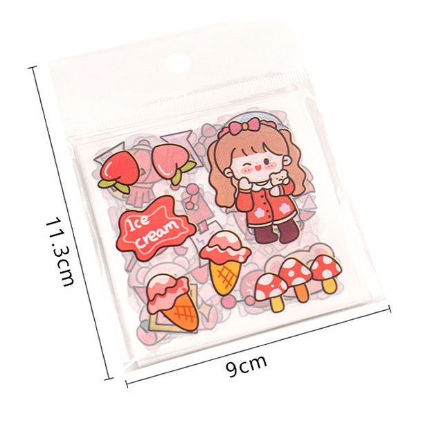 Sét 25 Tấm Sticker  Hình Dán Chống Nước Họa Tiết Hoạt Hình Trang Trí SR010