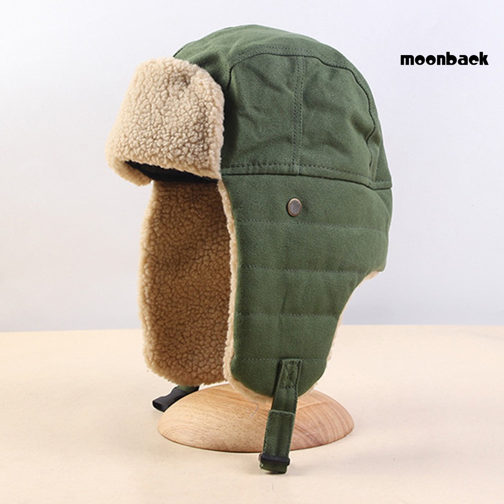 Mũ Bomber Mềm Che Tai Chống Gió Giữ Ấm Mùa Đông Cho Nam Nữ