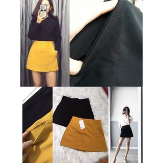Quần giả váy 2 màu đen , vàng