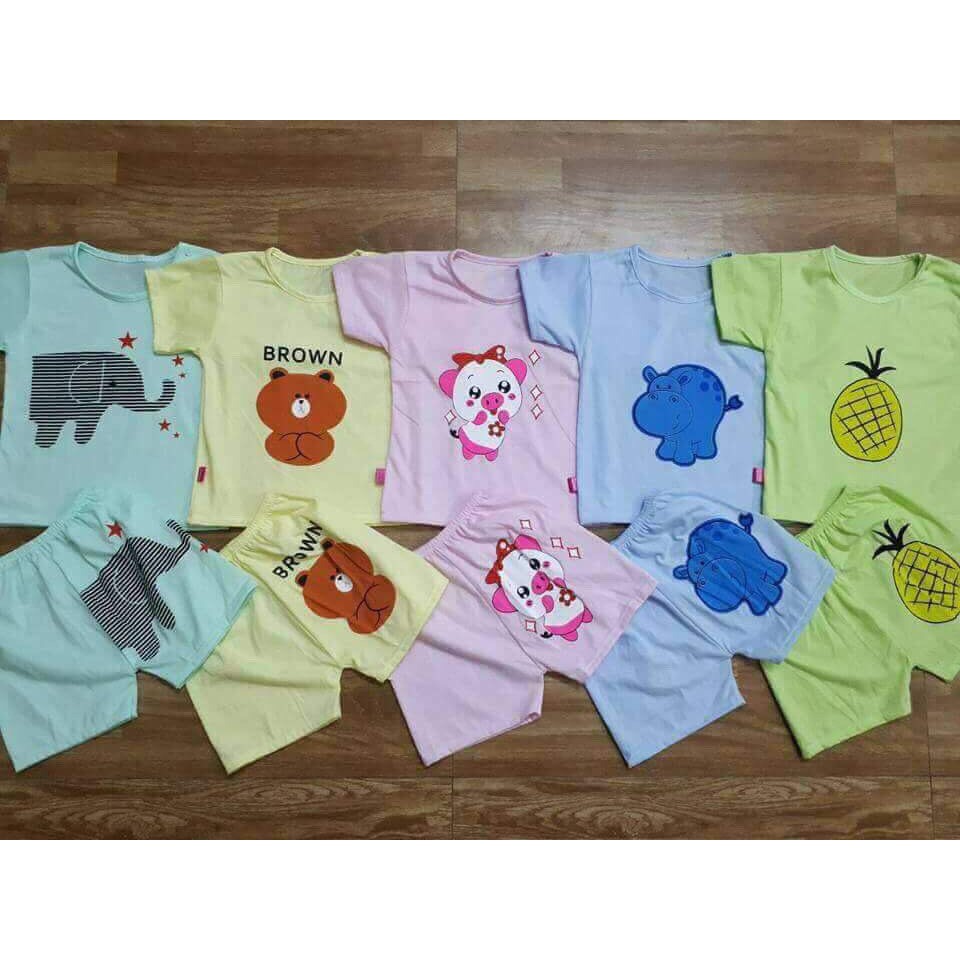 Set 5 bộ Carter cộc tay ngẫu nhiên hình cho bé