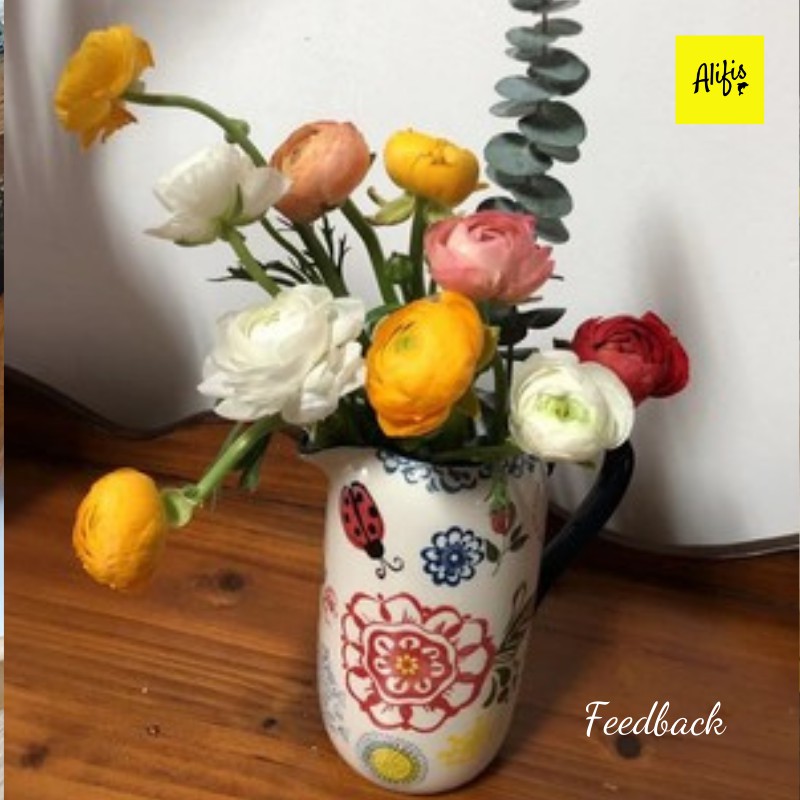 Bình hoa, bình đựng nước đa chức năng bằng gốm nhiều họa tiết – trang trí phòng khách