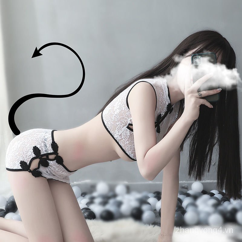 Bộ Đồ Lót Kiểu Sườn Xám Trong Suốt Gợi Cảm Cho Nữ | BigBuy360 - bigbuy360.vn