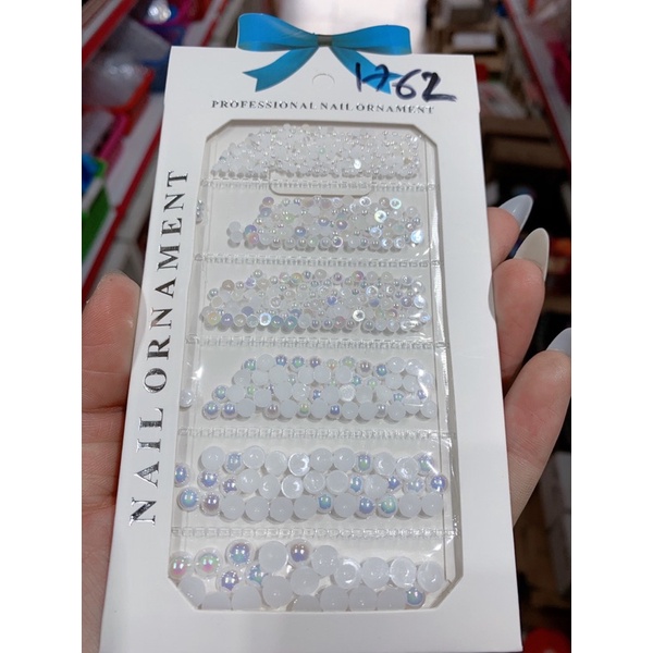 Set trai nửa nhiều size trang trí móng nail,làm nhuỵ hoa bột