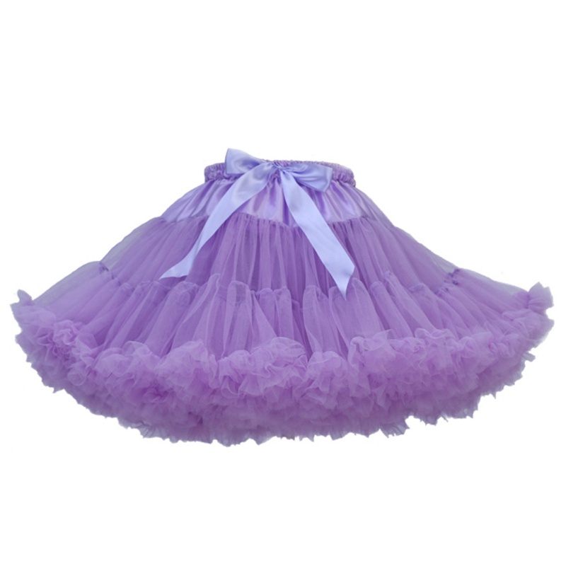 Chân Váy Xòe Tutu Hóa Trang Lolita Đính Nơ Phồng Cho Nữ