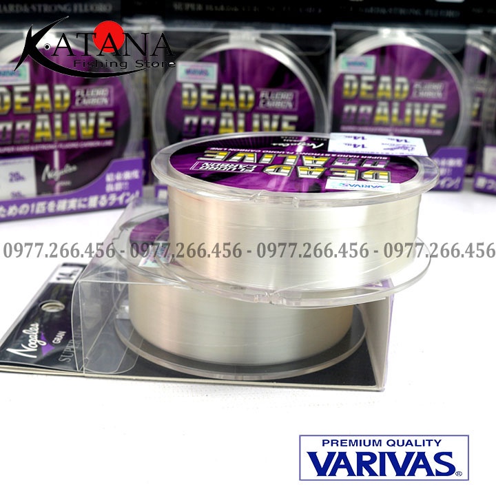 Dây Fluorocarbon - Varivas Dead OR Alive - Cuộn 150m, 100m - Hàng hiệu cao cấp