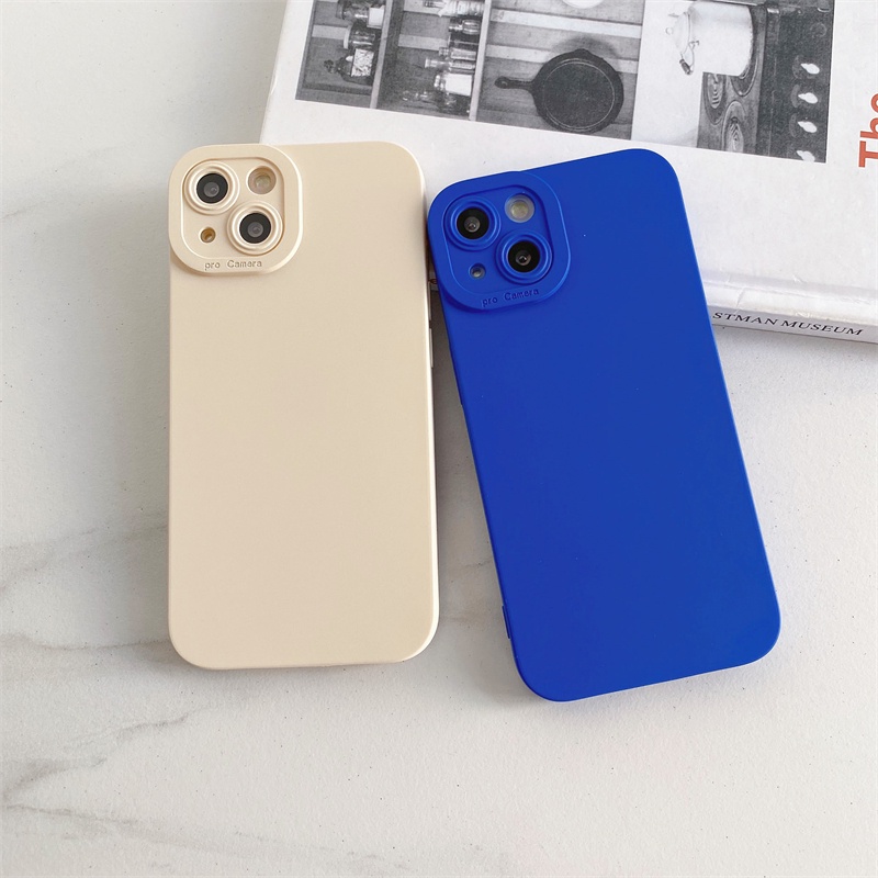 Solid color Ốp silicon Mềm In Cho Iphone 12 Pro Max 11 Pro Max X Xs Max Xr 7 8 Plus Se 2020