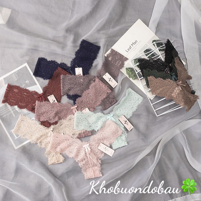 Quần Lót Nữ Lọt Khe Chữ T Siêu Sexy – Quần Chip Nữ Phối Ren Mềm Mịn Gợi Cảm  QL8002