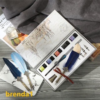 Bộ Bút Chấm Mực Bằng Thủy Tinh Pha Lê
