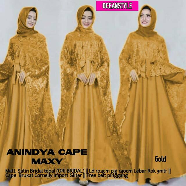 (Hàng Mới Về) Mascara Chuốt Mi Anindya Cape Maxy matt Đầm Cô Dâu Vải Satin Thiết Kế Thanh Lịch Sang Trọng | BigBuy360 - bigbuy360.vn