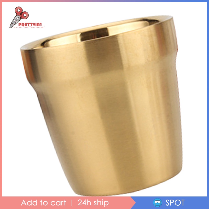 Cốc Uống Bia Bằng Thép Không Gỉ 304 Màu Vàng Kính