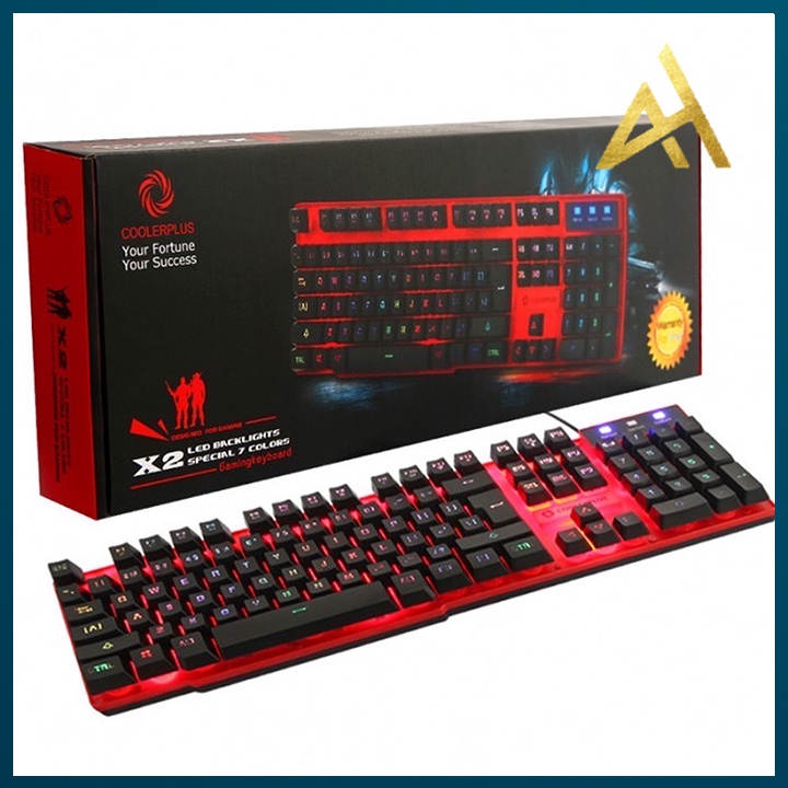 Bàn Phím Cơ Gaming Chính Hãng Đèn LED 7 Màu COOLERPLUS CPK-FX2 Chuyên Game Bàn phím Máy Tính PC Laptop Keyboard Có Dây