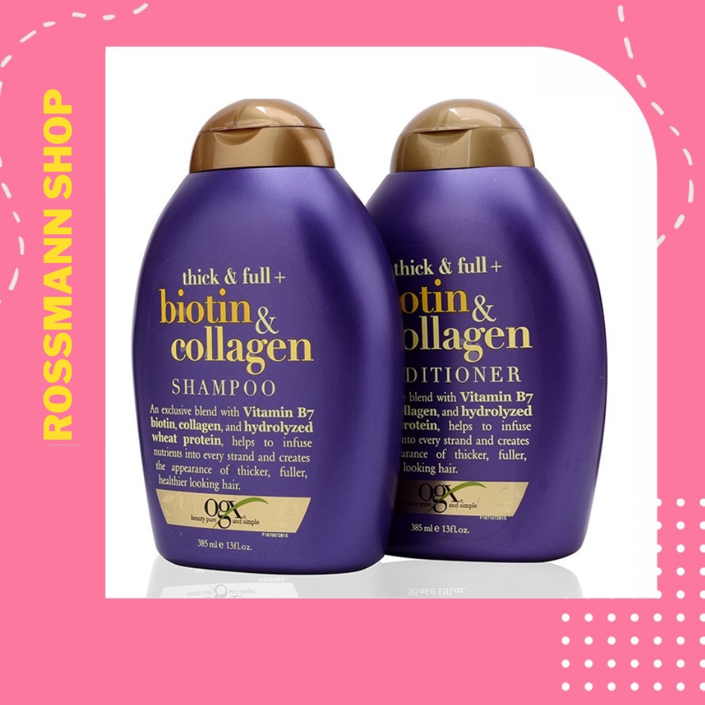 Dầu gội đầu biotin  collagen OGX 385ml