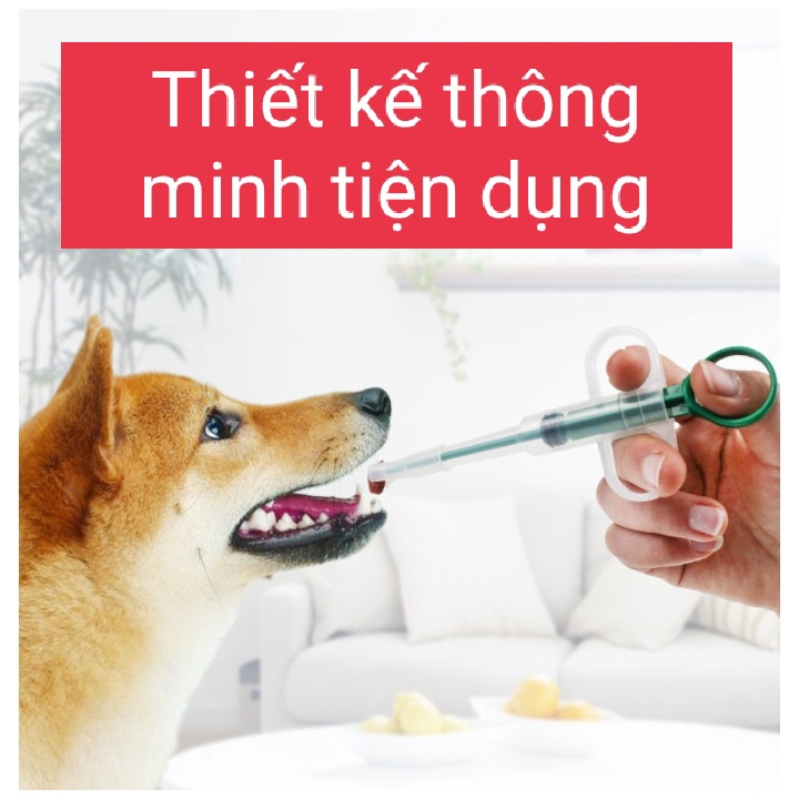 Dụng cụ hỗ trợ cho thú cưng chó mèo uống thuốc - Hàng loại 1 chất liệu an toàn