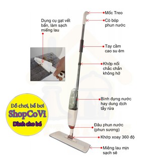 Cây Lau Nhà Thông Minh Có Bình Xịt Nước Đa Năng- Cây Lau Nhà Bình Nước Phun Sương