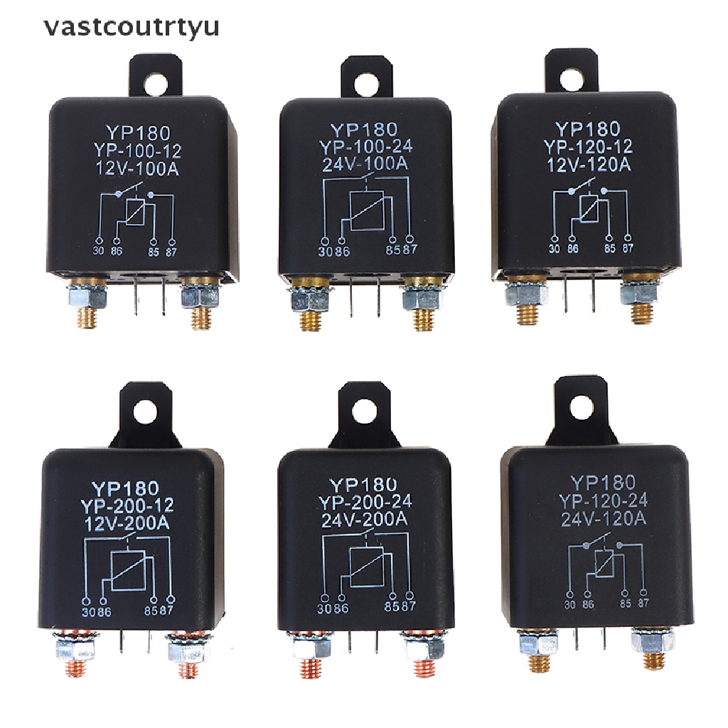 Vas Starting relay 200A 100A 12V/24V Power Automotive Heavy Current Start Relay n