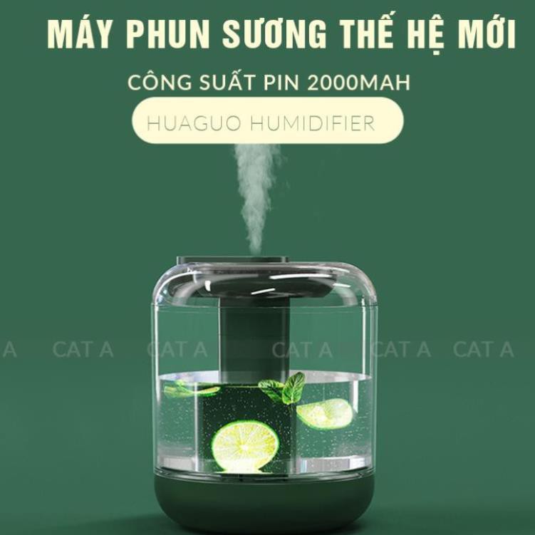 Máy phun sương tạo độ ẩm không khí - Khuyếch Tán Tinh Dầu Cỡ Lớn - Dung tích 1000ml - Có đèn ngủ và chế độ tự tắt