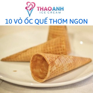 Vỏ ốc quế set 10 cái thơm ngon giòn tan date mới - Thảo Anh Ice Cream